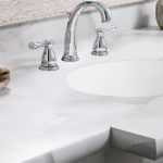 Idealedge on bathroom countertop - Double Radius,
